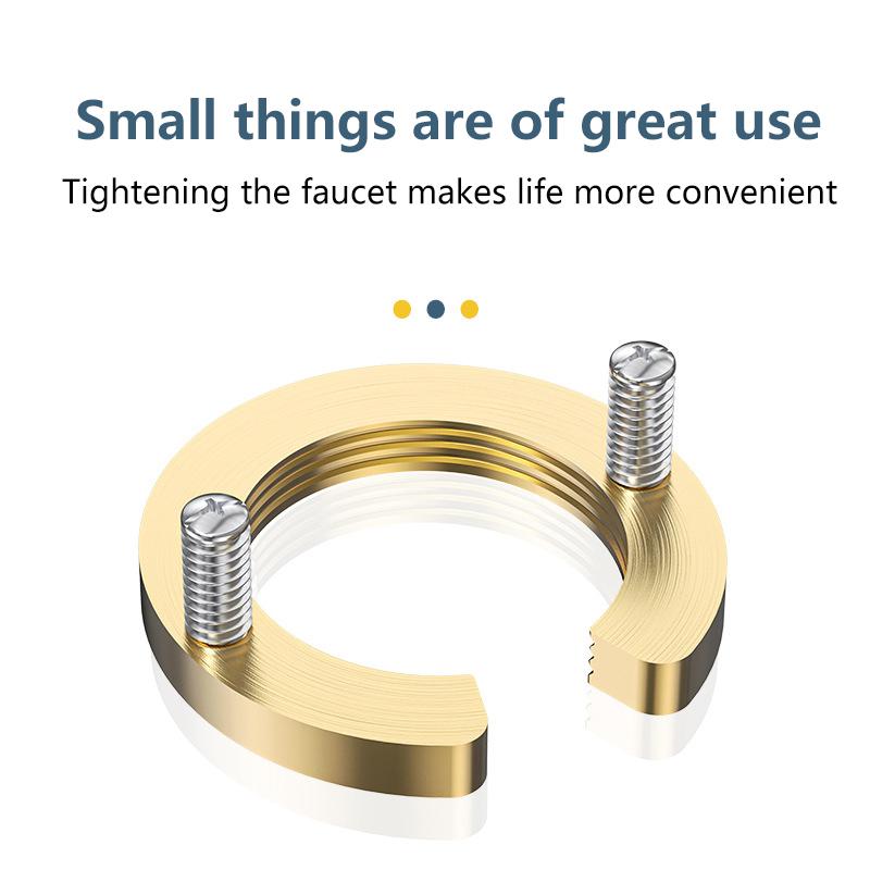 1/3 Sets Kitchen Wash Basin Tools C Type Faucet Anti-Loosing Nut Cap Tap Faucet Fixing Fitting Kit Fastening Circlip Washer Part