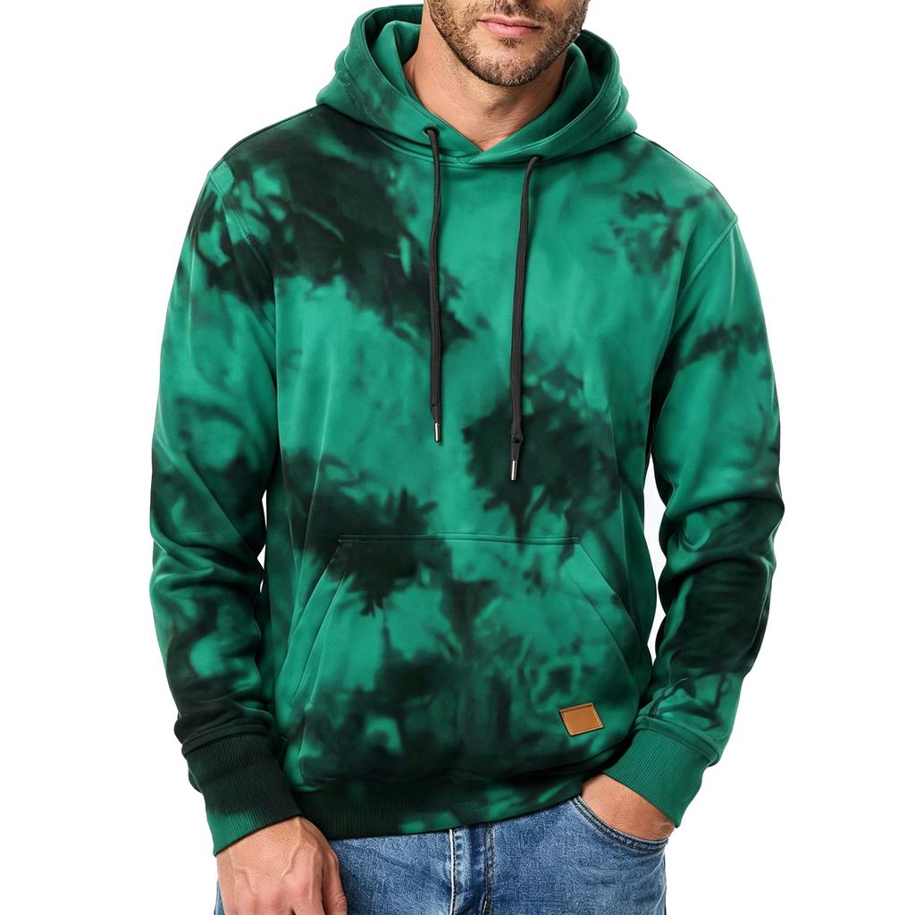 Halloween Flame Print Hoodie with Fiery Pattern for Costume Party