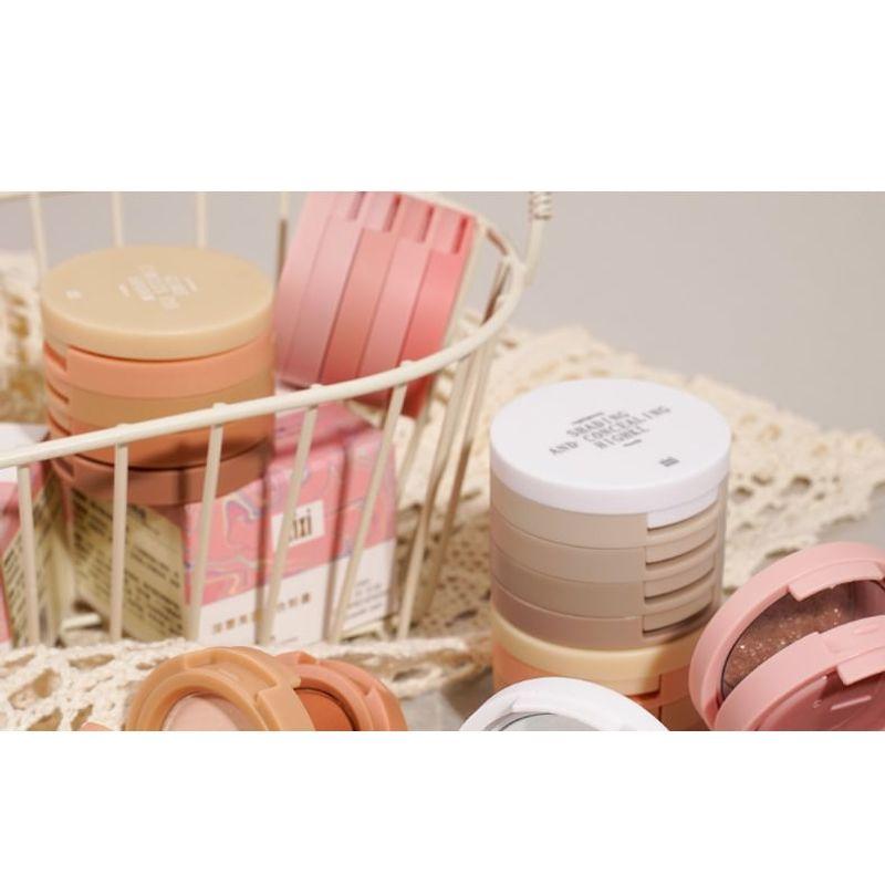 xixi - Eyeshadow and Blush Palette - 3 Colors
