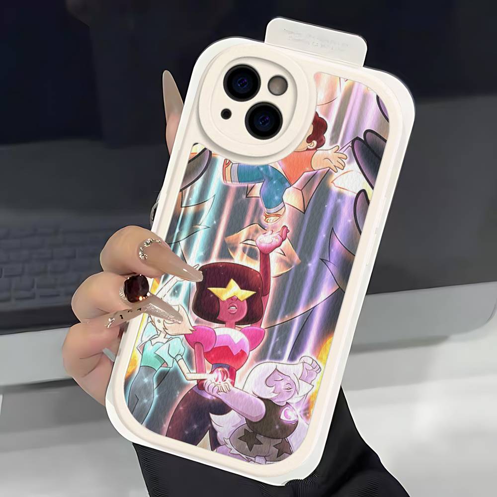 S-Steven Cartoon Funny U-Universe Phone Case Hard Leather For iPhone 16 15 14 13 12 Mini 11 14 Pro Max Xs X Xr 7 8 Plus