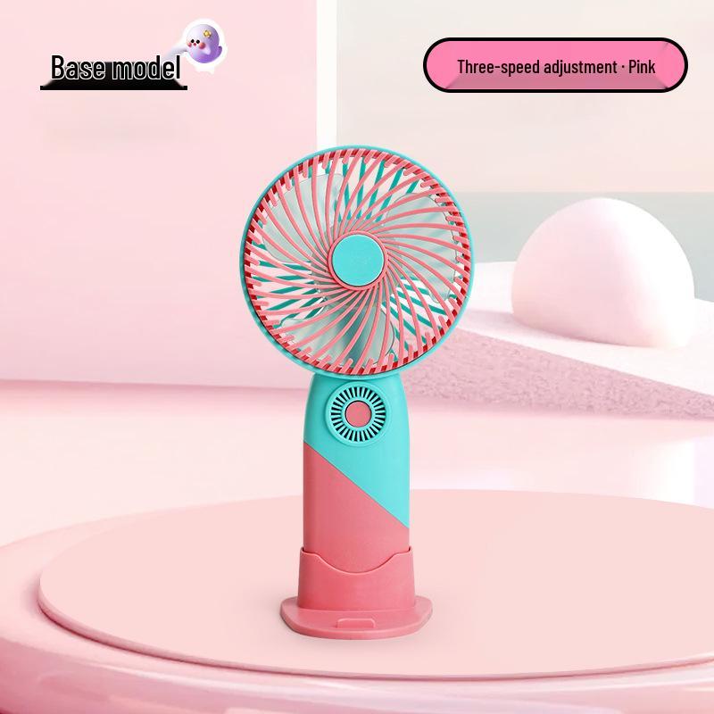 Rechargeable Mini USB Desk Fan: Portable, Strong Wind Handheld Electric Fan