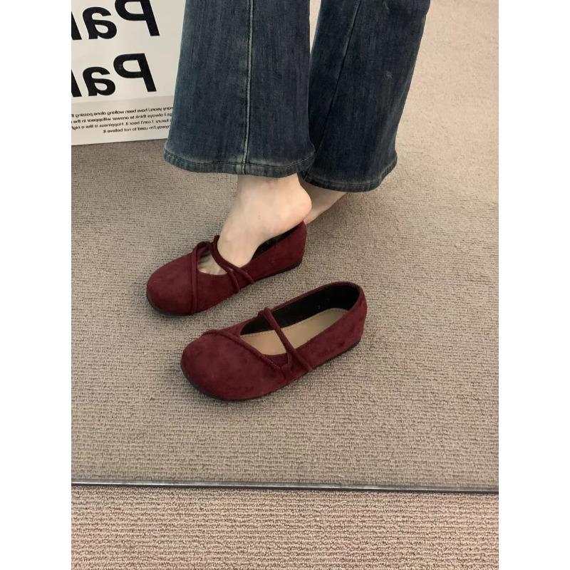 

2025 Spring Autumn Girls Princess Shoes Kids Leather Shoes Flock Fabric Classic Soft Casual Flats Brand New Anti-skid Hook Loop 40 червоний