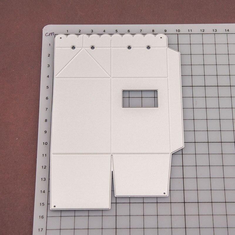 1pc DIY Metal Cutting Dies Milk Box Embossing Cutting Dies Carbon Steel Paper Cutting Card Template
