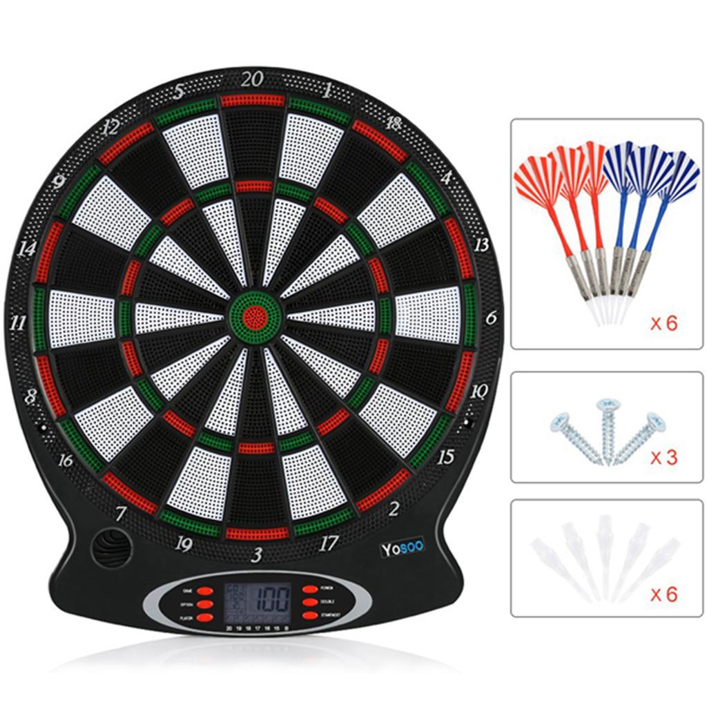 Target Board Professional Electronic Hanging Dartboard LCD Scoring Indicator  Game With Darts Electronic  Games
