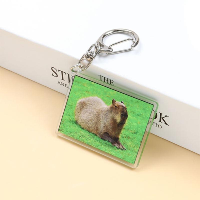 Capybara Keyring DIY Tags Backpack Luggage Keychains Ornaments Animal Keychain