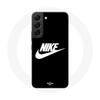 Case for Samsung Galaxy S21 FE Nike Logo White Background Black