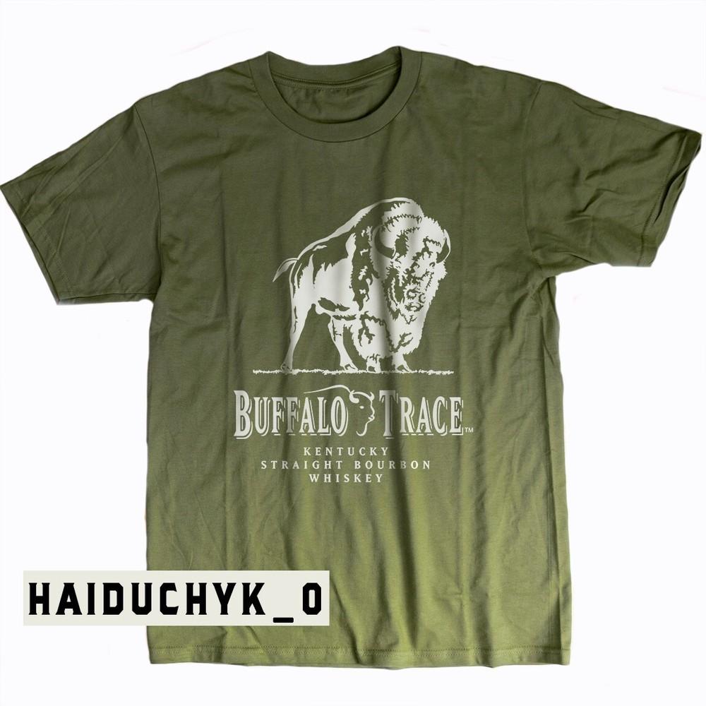 BUFFALO TRACE-Distille wbr/ ry Unisex Military Green T-shirt Size S-5XL Unisex T-Shirt M