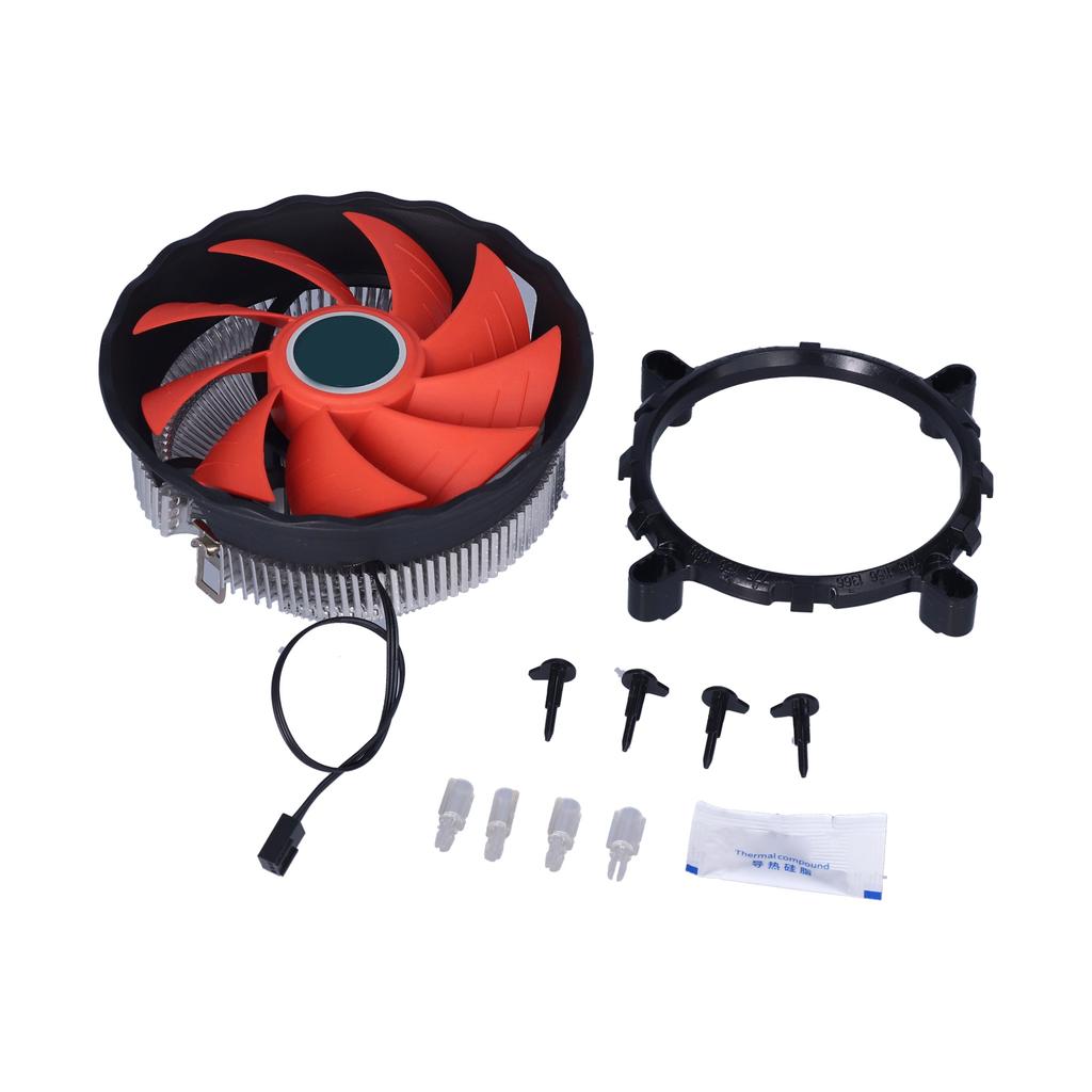CPU Cooler Pure Aluminum Material Dispersed Conduction Silent Heat Dissipation Cooling Fan for Office Computer