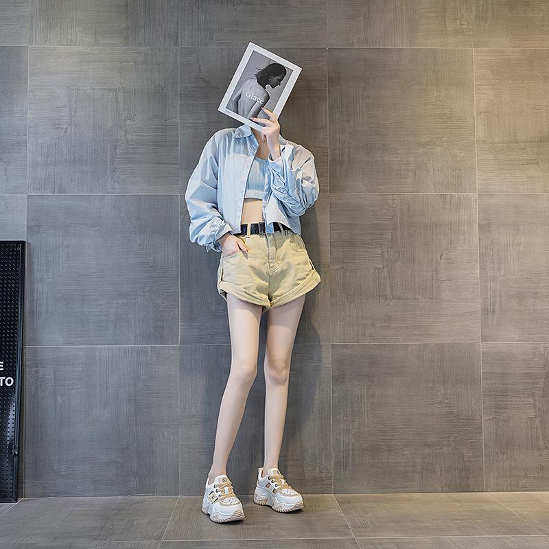 Women's Retro Thick Sole Rhinestone Leather Sandals - Summer 2025 Collection