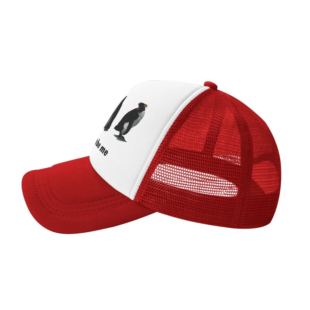I Just Gotta Be Me Funny Penguin Snapback Hat For Men Women Summer Cooling Mesh Side Sun Hats Caps For Casual Headwear