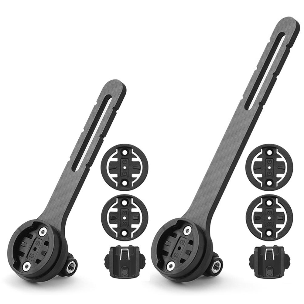 Carbon Fiber Bike Stopwatch Mount Universal Road Bike Speedometer Mount Holder Bicycle Handlebar Computer Holder for Garmin