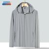 Kangbo Herren Sommer Ice-Feel Sonnenschutz Angeljacke