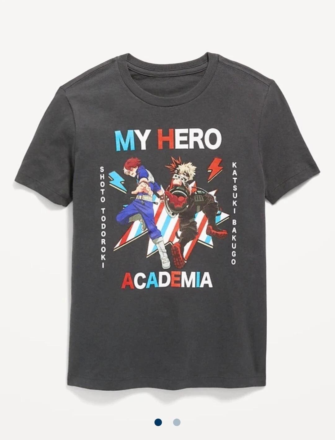 

New My Hero Academia Shoto Katsuki Characters Kids Medium Anime Manga Cotton Tee 150