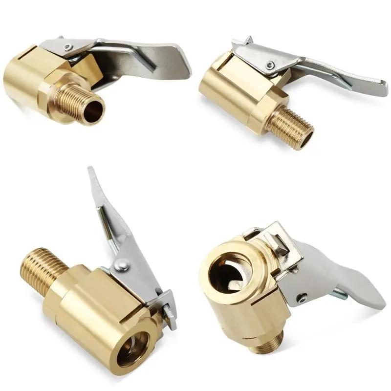 Seal-Lock Tire Inflator - Brass Valve Connector for Car/Truck, Anti-Leak Air Chuck with Stonego Grip Tech
