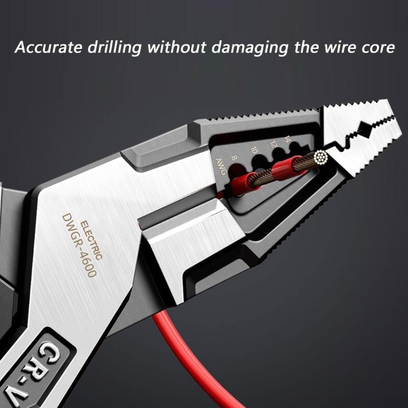 Multifunctional Wire Stripper Electrician Special Industrial Wire Splitters Stripping and Wire Cutting Pliers
