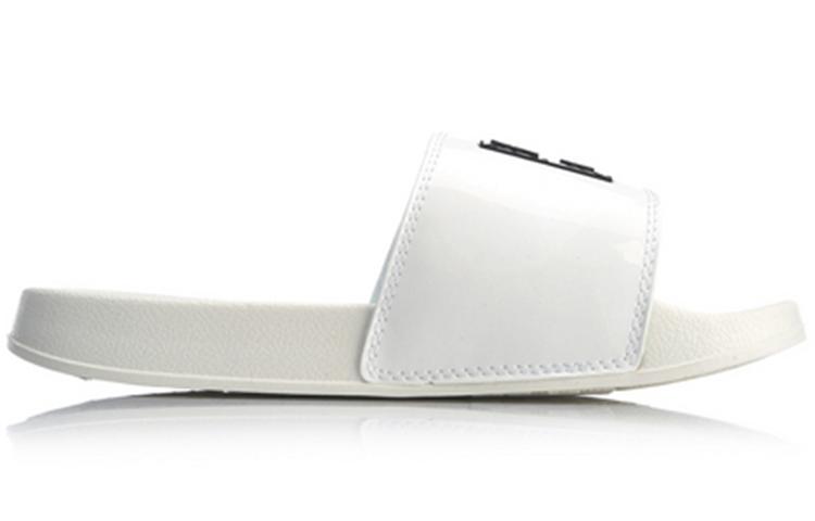 Li Ning LN Slipper Trendy EVA Quiet Slide Slippers Women's White AGAQ004-4