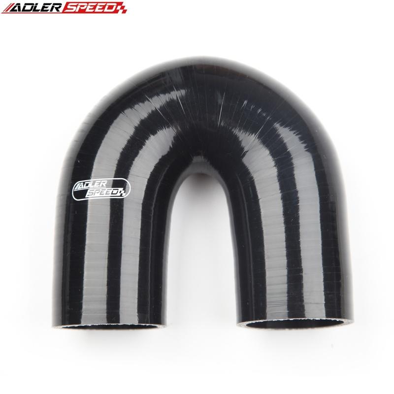 a+70mm 57mm 63mm 76mmID 180Degree Silicone Reducer Hose Silicone Hose Coupler Intercooler Tube for Car Intercooler Intake Piping 4Ply-ID 51mm