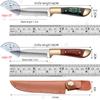 Boning Knife Meat Cleaver Stainless Steel Kitchen Mongolian Hand Meat Knife Roasted Whole Lamb Steak Knife with Knife Cover
