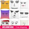 40X40Cmpillow Case Man Face Double-Sided Printed Short Plush Sofa Cushion Cover Chair Waist Support Bed Sleeping Pillow50X50Cm