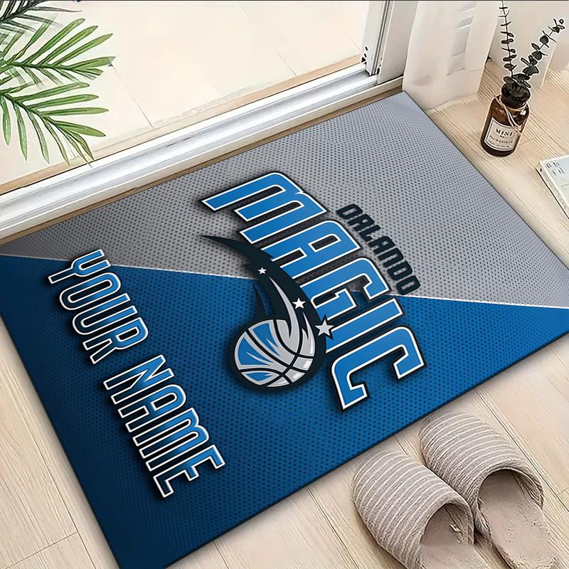 Custom Name Rug Orlando basketball Team Area Rug Suitable for Indoor And Outdoor,Carpets for Homes, Offices,Living Rooms,Home Decor,Christmas Gift