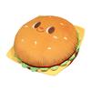 Cartoon Plush Hamburger Toy Smile Face Drumsticks Stuffed Funny Food Toast Pillow Cushion Chair Seat Sofa Decor Kids Girls Gift