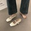 With skirt fairy wind gentle evening shoes inner height bag head half slippers female summer wear a pedal Muller single shoes