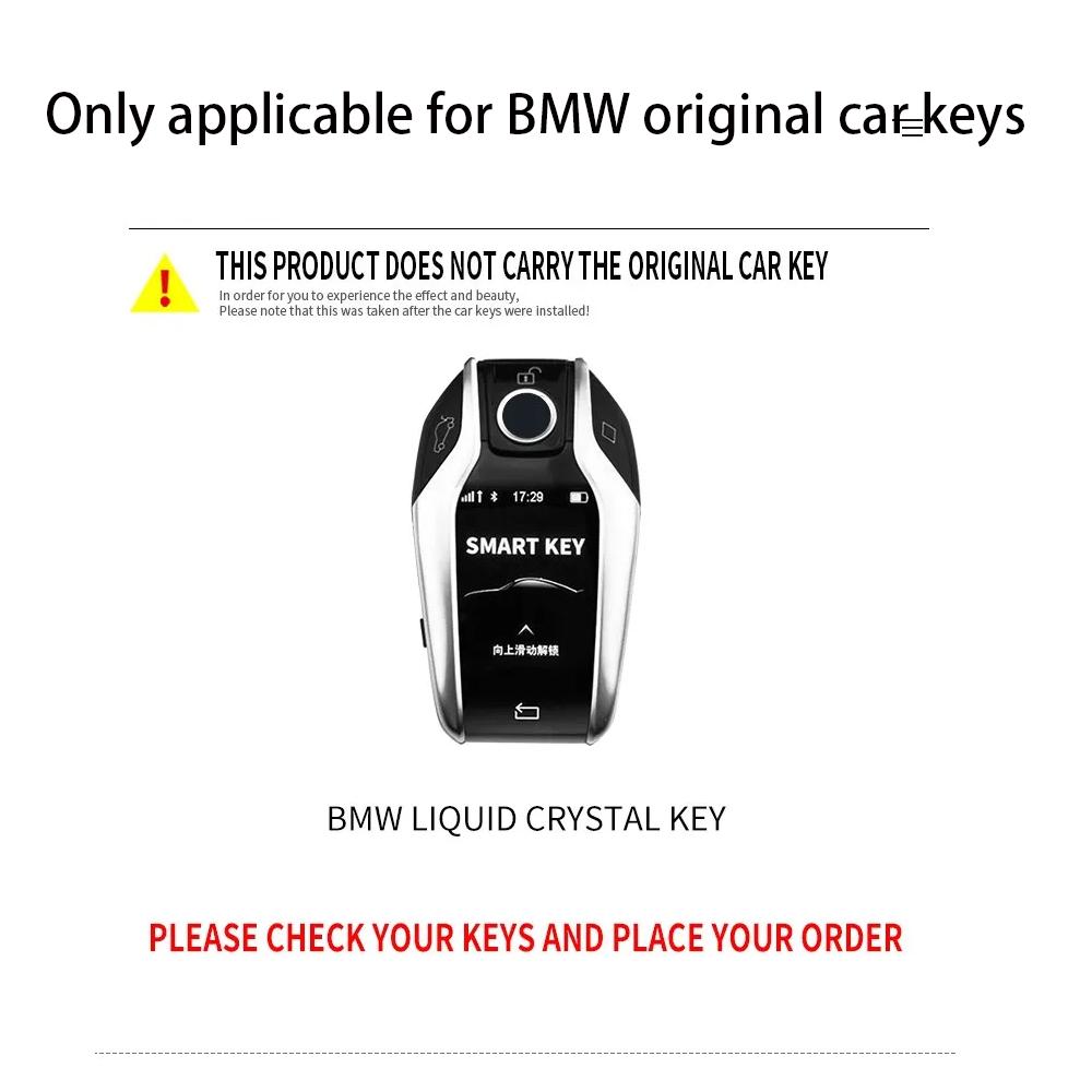 ABS LED Display Car Key Case Cover for BMW 5 7 Series G01 X3 G02 X4 G05 X5 G07 X7 G12 G11 G30 G32 G31 I8 I12 I15 Car Bag
