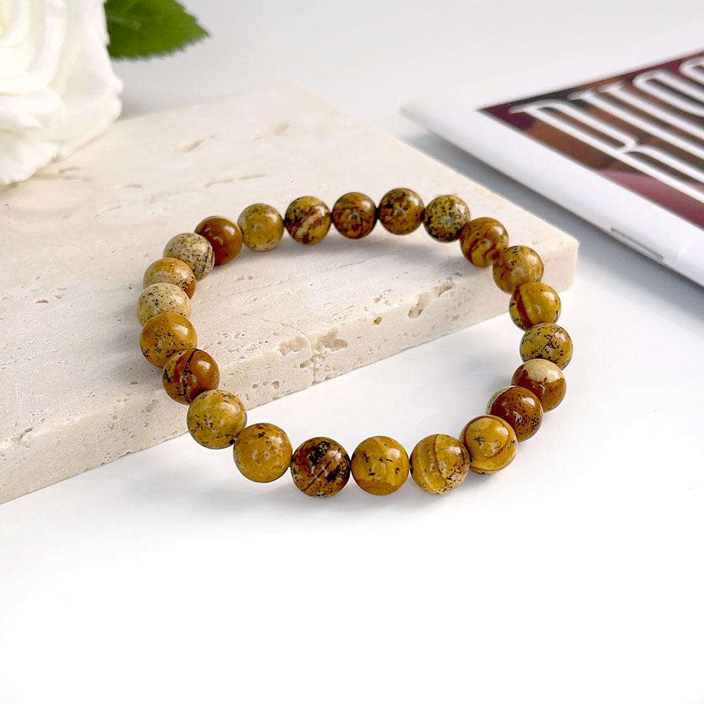 Wholesale 8 Mm Charm Beaded Bracelet Natural Stone Bracelet Crystal Bracelet Natural Stone Beaded Bracelet