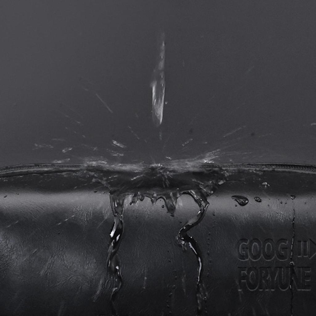 Men Leather Travel Business Shaving Cosmetic Bag Portable Toiletry Bag Large Capacity Organizer Handheld Toiletry Kits