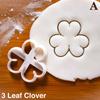 St. Patrick'S Day Shamrock Four Leaf Clover Diy 3D Cookie Cutter Fondant Molds Baking Decoration Tool For Cake Mold Party Lucky