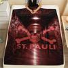 1Pc St. Pauli FC Print Flannel Blanket, High quality Comfortable for All Seasons, Home Decor, Warmth and Comfort, Perfect for Christmas GiftS