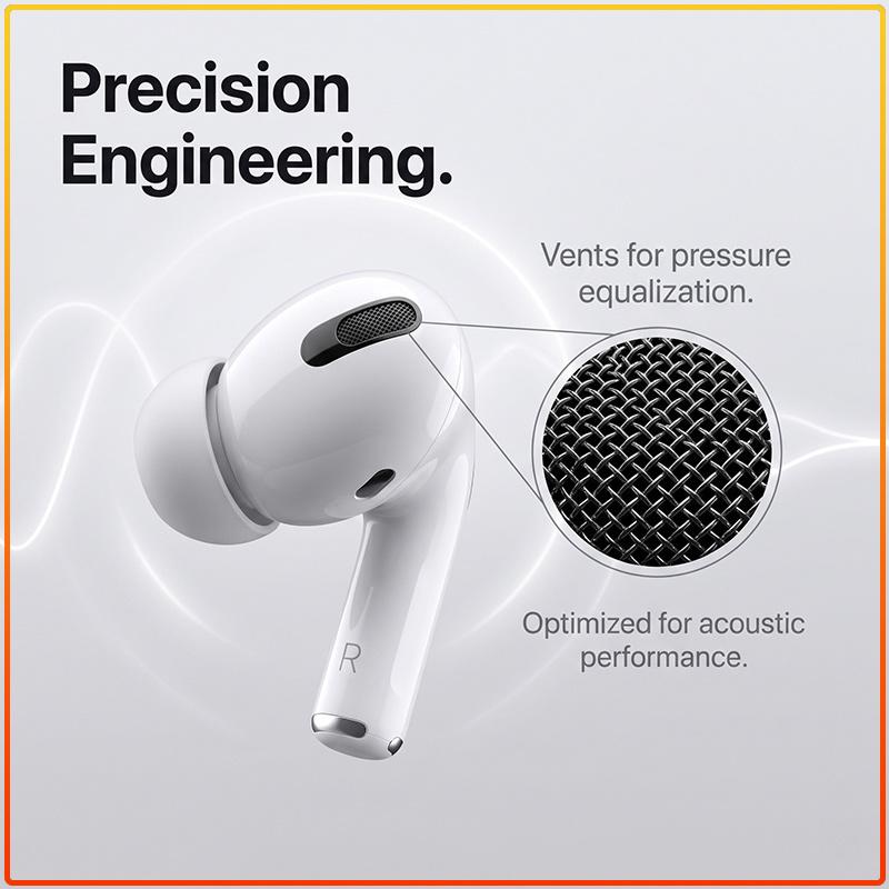 AirPods Pro ANC Earbuds Adaptive EQ Dynamic Head Tracking Auto Pair Noise Isolation Wireless Earphones With Charging Case