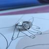 Silver Ring with Cubic Zirconia, Product Weight 2.51 G (2187394)