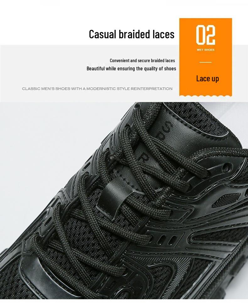 2024 Dad Shoes: Spring Mesh Breathable, Wear-Resistant, Anti-Slip Tire Sole Running and Casual Shoes for Men