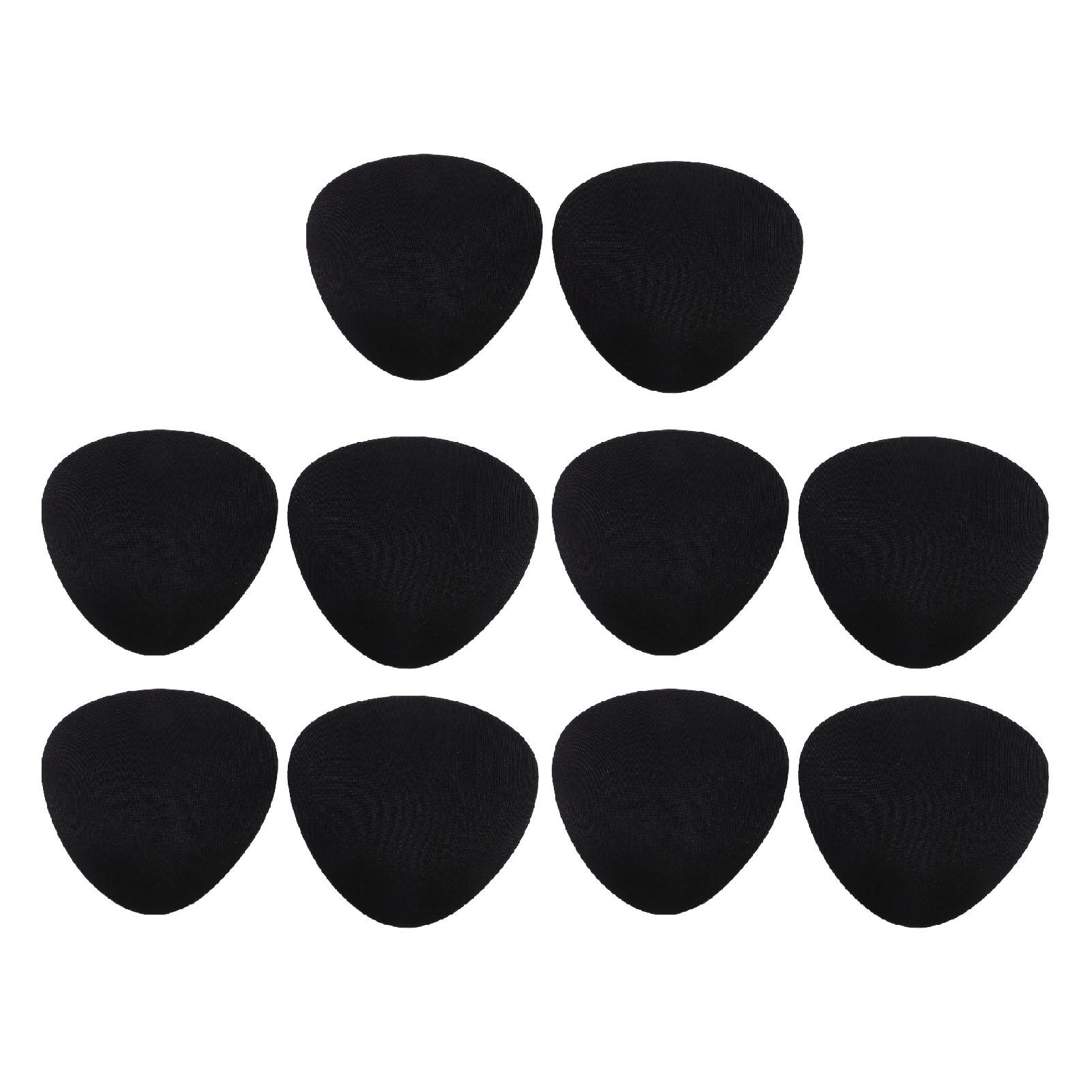 

5 пар вставок для бюстгальтера для купальника, треугольные толстые удобные дышащие вставки для бикини Black