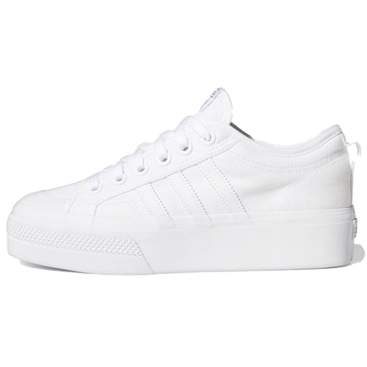 Adidas Nizza Platform Triple White Women Sneakers  FV5322