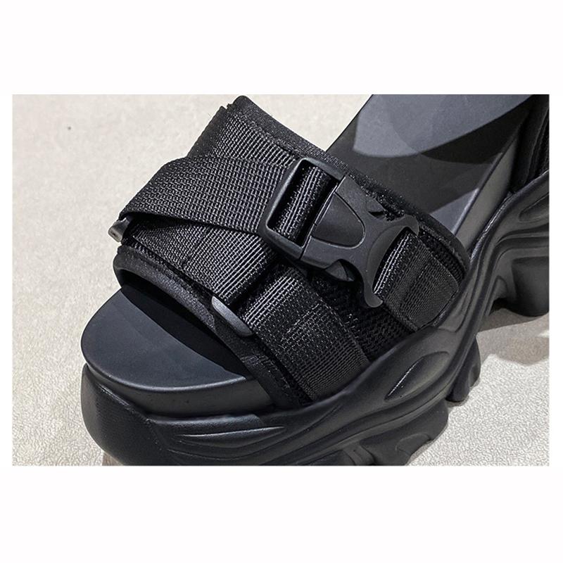 Fashion High Heels Sandals Summer Wedges Height Ladies Sandal Platform Chunky Shoes Sandalias Mujer Women Shoes Breathable