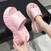Women's Anti-Slip High-Heeled Platform Slippers for Summer Indoor/Outdoor Use
