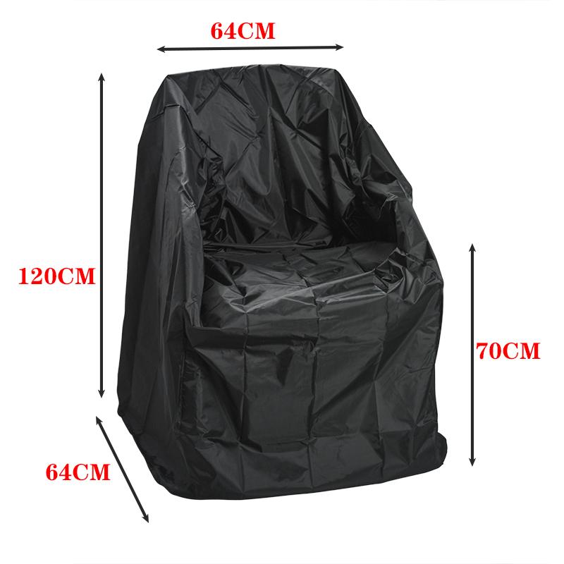 Stacked Chair Dust Cover Outdoor Garden Patio Furniture Protector Cover Storage Bag Waterproof Dustproof Chair Sofa Rain Cover