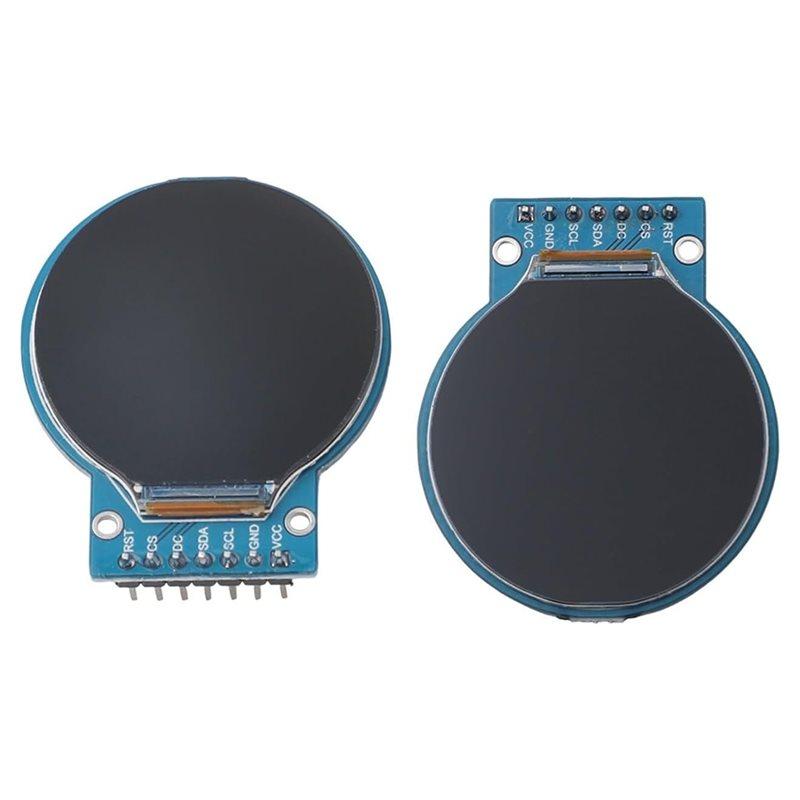 Premium-4PCS .28 Inch Circular TFT Display 240X240 Resolution, GC9A01 Driver Chip Compatible, SPI Interface IPS Screen