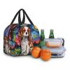Dog Cavalier King Charles Spaniel Insulated Lunch Bag Resuable Cooler Thermal Lunch Box for Women Kid Picnic Travel