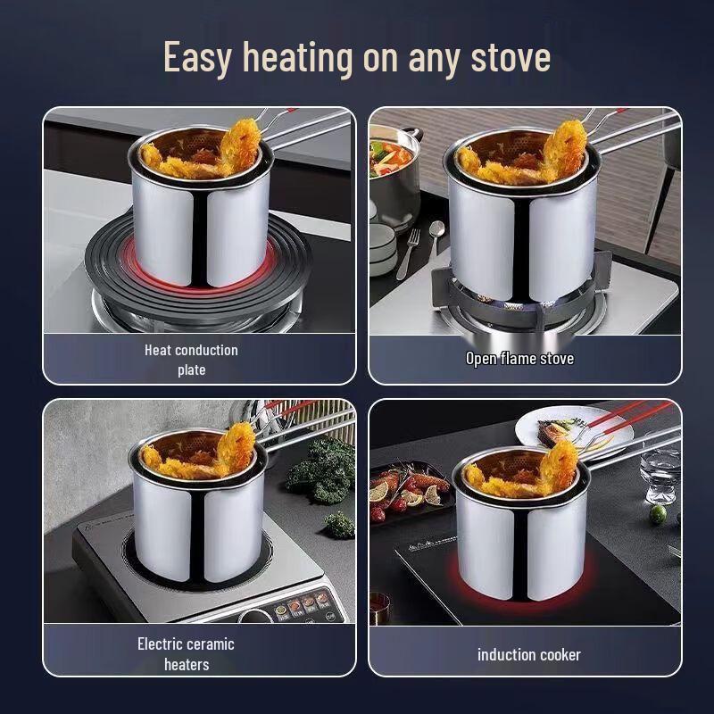 Stainless Steel Deep Fryer Set