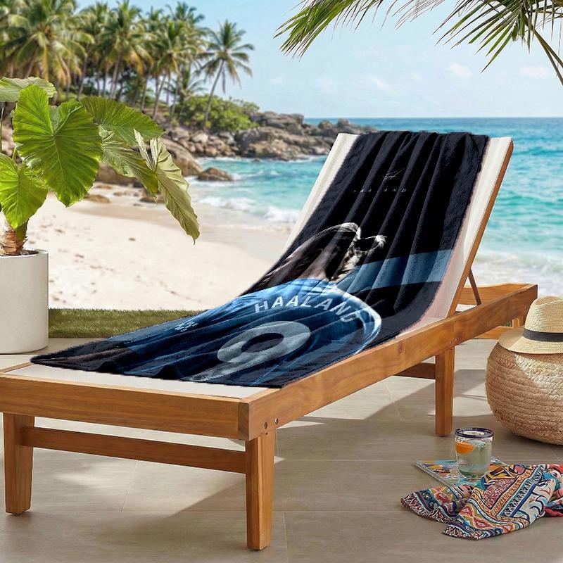 Haaland Fashion Beach Towel: Ideal for Summer Adventures Soft, absorbent and quick drying suitable for swimming and bathing