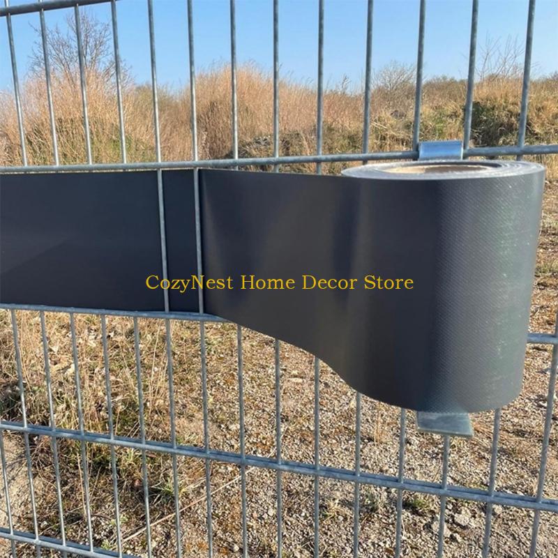 92MF PVC Privacy Barrier Installation Roller For Wire Meshes Fences Weather Resistant Metal Mounting Hook Tool Simplifies Garden