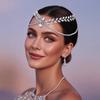 Rhinestone Bride Forehead Head Chain Shining Women's Headwear Exquisite Brides Headpiece  Wedding