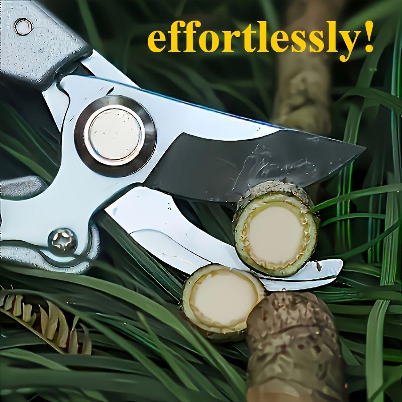 1PC Easy-Cut Garden Shears with Spring Action, Comfort Grip & Precision Sharp Blades for Effortless Branch Trimming