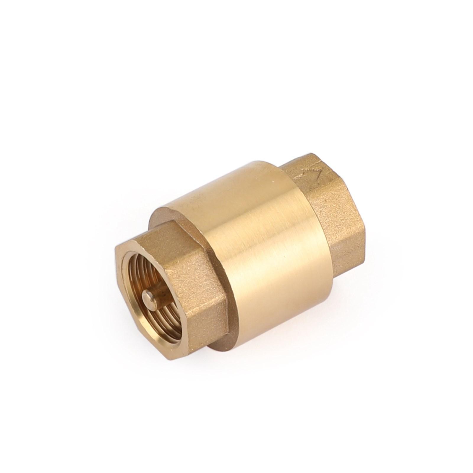 

DN15 1/2 NPT In-Line Check Valve Brass Spring Loaded Inline 200PSI