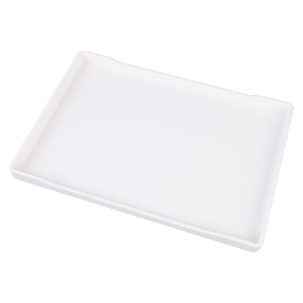 Plastserveringsbricka 23x33 cm Stor Återanvändbar Rektangulär Festbricka för Teservis Frukt Efterrätter Serveringsbricka