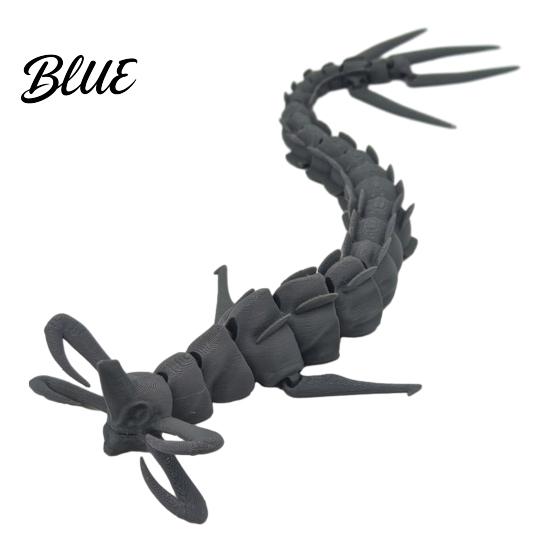 Mythical Creature Model 3D Printed Sea Toy Deep Animal Figurine with Movable Ornament Joints Articulated Ocean Predator Decoration Lovers Gift Statue