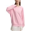 Fila Original Fleece Crewneck Letter Casual Long Sleeve Sweatshirt Unisex Sweatshirt Lilac Peach F51M449204F-LP
